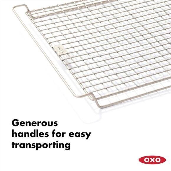 OXO Good Grips Non-Stick Pro Cooling Rack and Baking Rack,Metal - Picture 5 of 7
